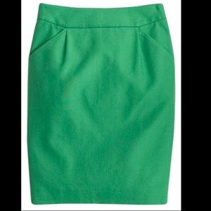 Pencil Skirt In Double-Serge Cotton